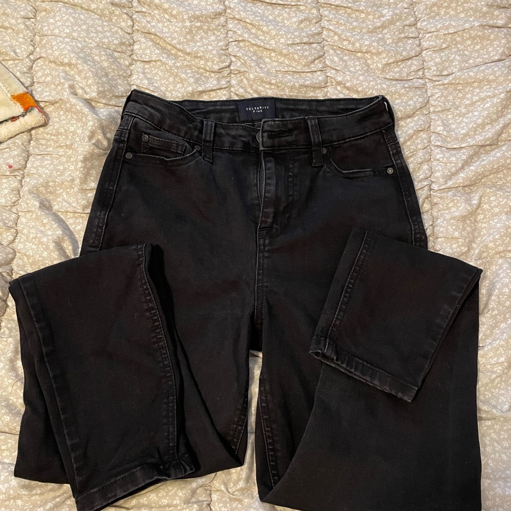 Celebrity Pink Black High Rise Ankle Skinny Jeans